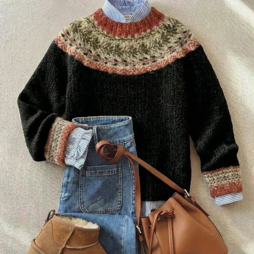 Pull norvégien noir Catherine