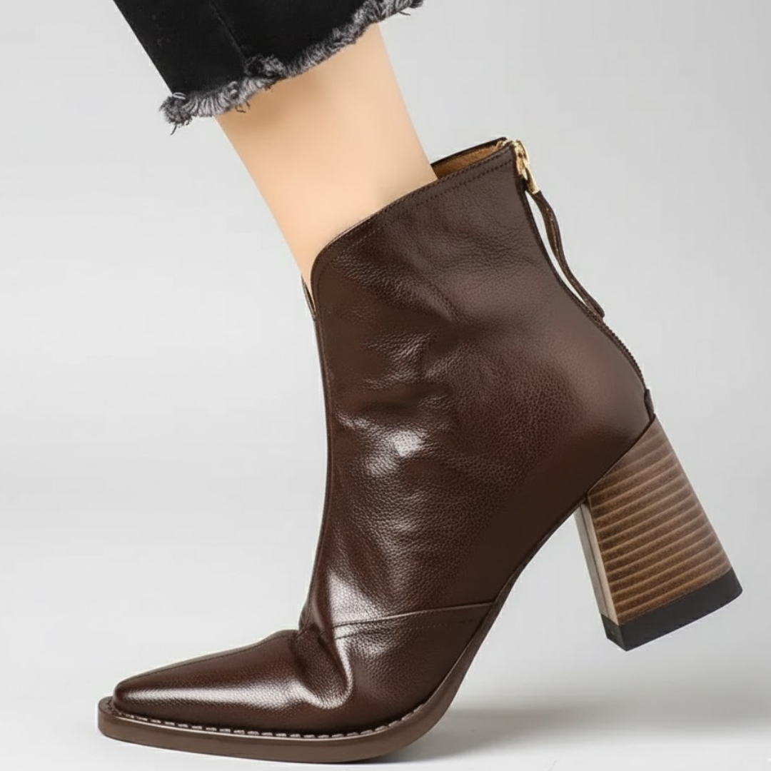 Bottines à talon mi-haut Solange