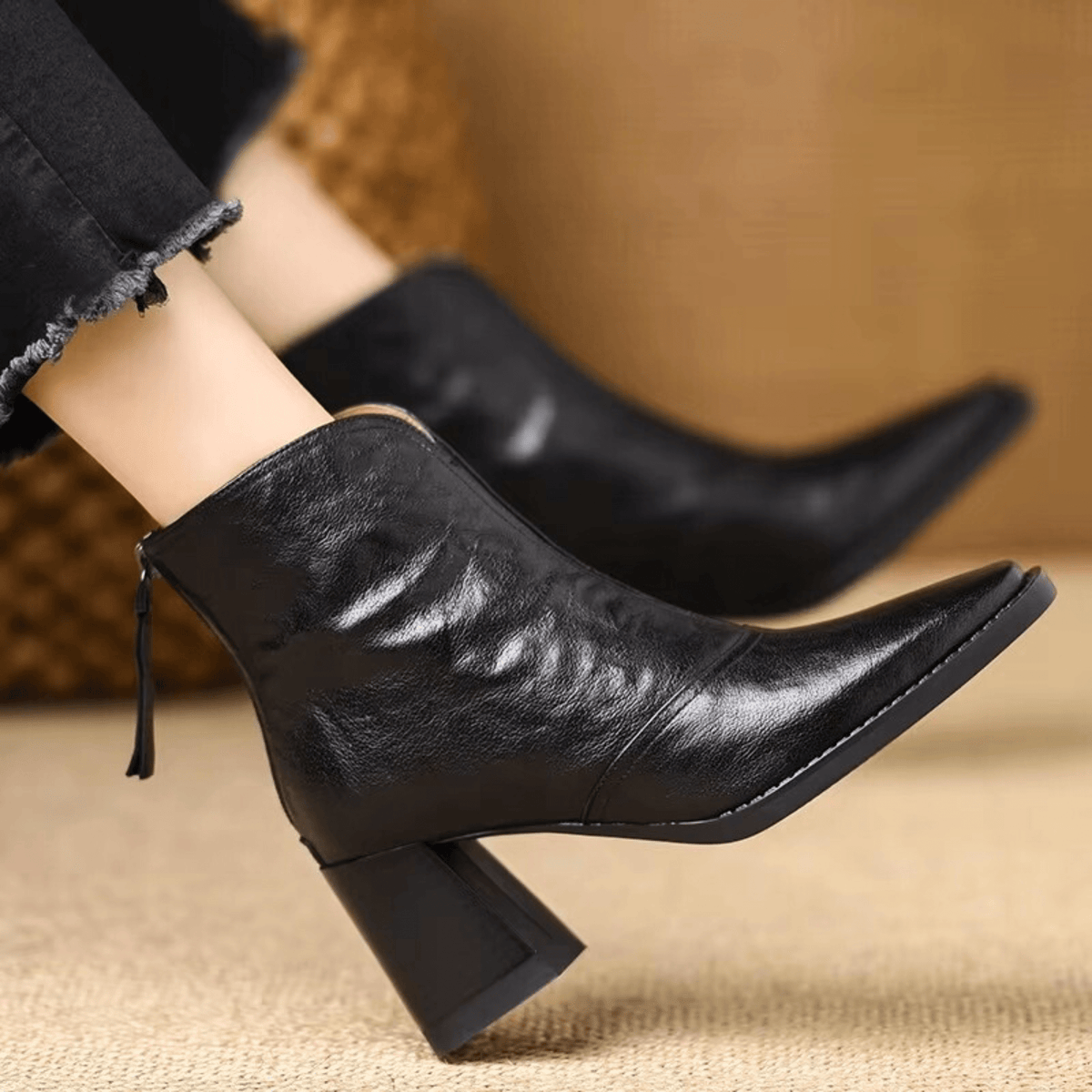 Bottines à talon mi-haut Solange