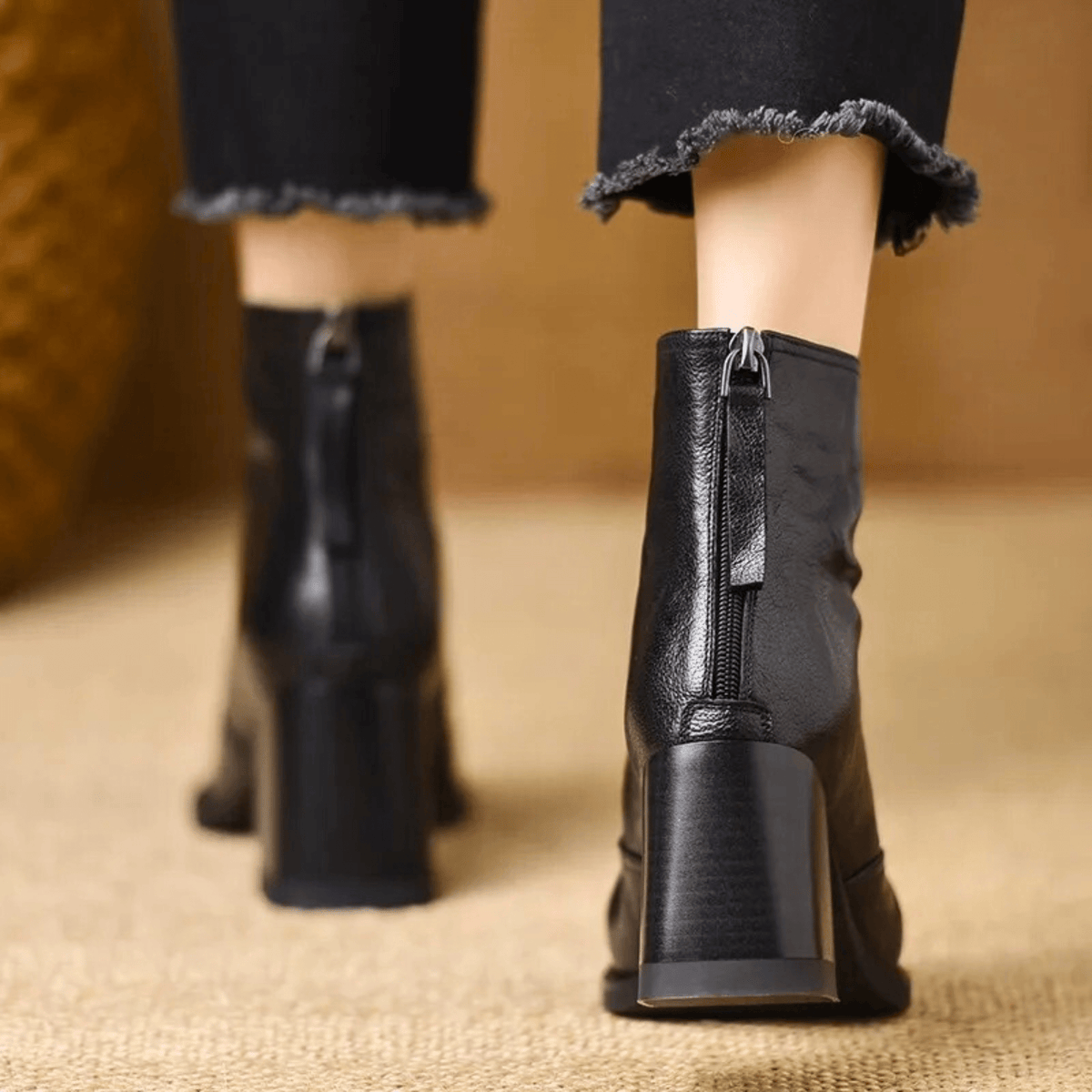 Bottines à talon mi-haut Solange