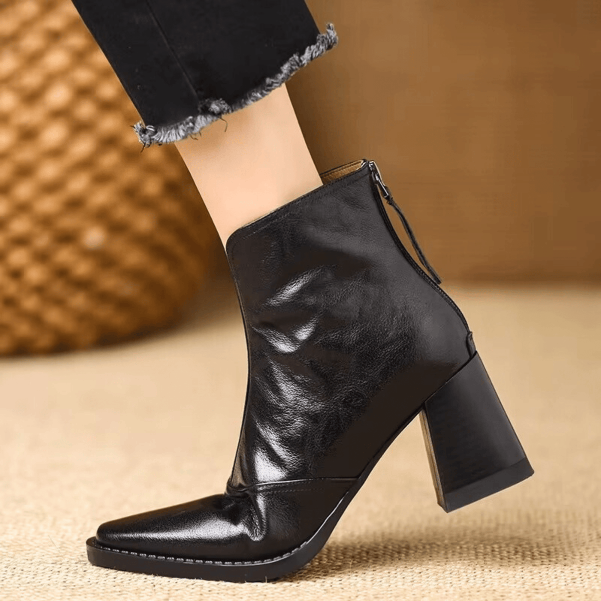 Bottines à talon mi-haut Solange